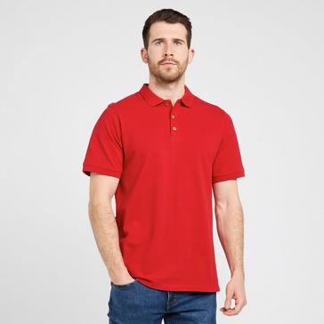 Red One Earth Men’s Washed Polo Shirt