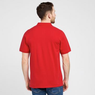 Red One Earth Men’s Washed Polo Shirt