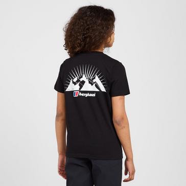 Black Berghaus Kids’ Mountain Sunset T-Shirt