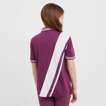 Pink Royal Scot Kids’ Nora Team Polo Top Amaranth