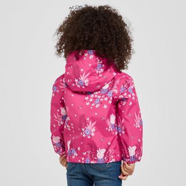 Pink Regatta Kids' Peppa Pig Muddy Puddle Waterproof Jacket