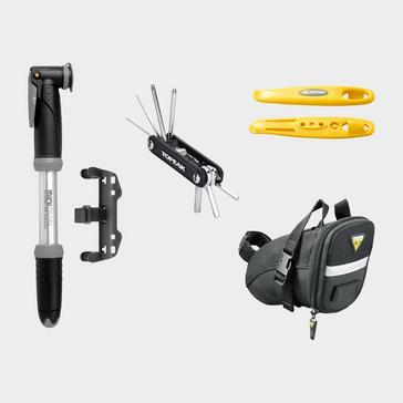 Black Topeak Deluxe Cycling Accessory Kit