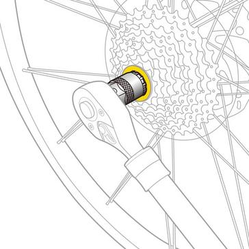 Silver Topeak Cassette Lock Ring