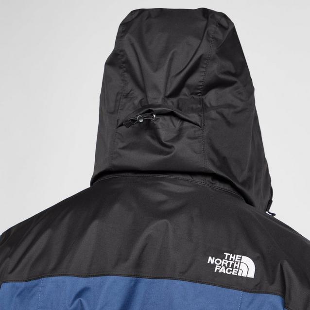 North face jacket store black and blue