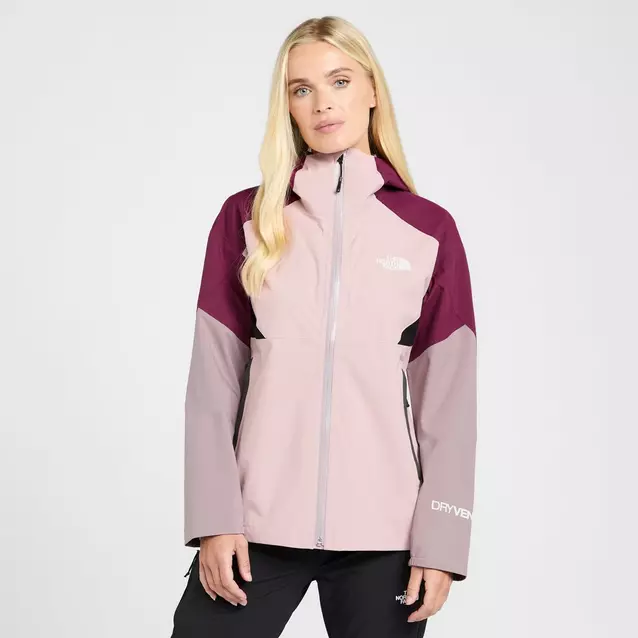 North face navy and pink clearance jacket