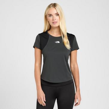 The North Face Womens Workout T-shirt Flash Dry size Medium black gray