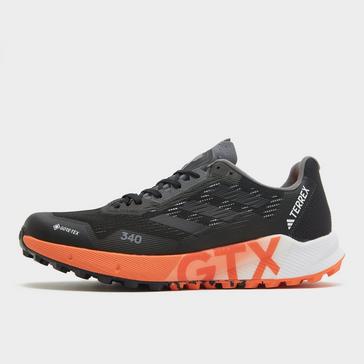 Men's black visgre clearance and scarle running shoes