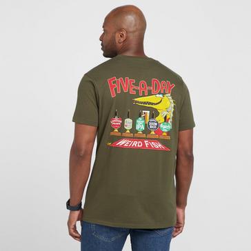 Khaki Weird Fish Men’s Five A Day T-Shirt