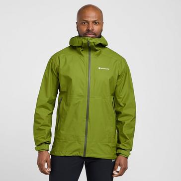 Green Montane Men's Spirit Lite Waterproof Jacket