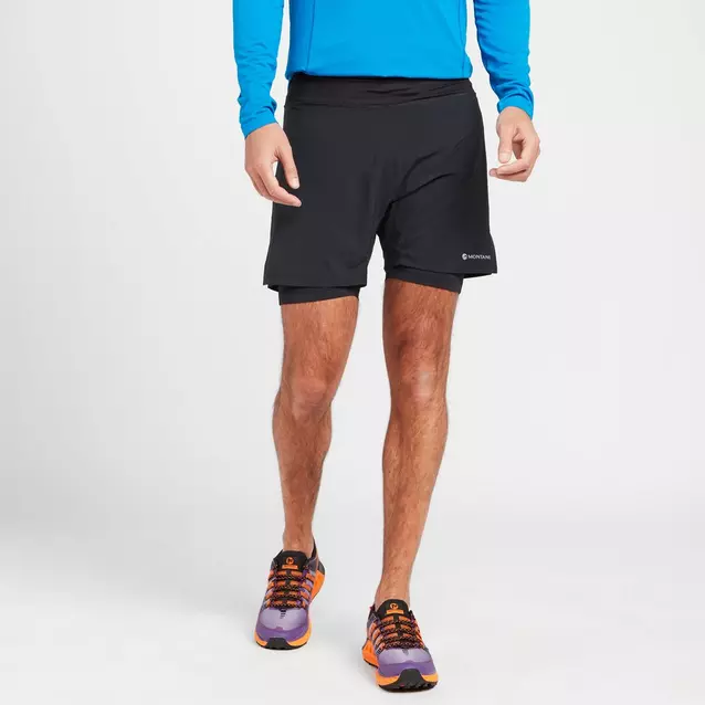 Montane Men s Slipstream Twin Skin Trail Running Shorts Blacks