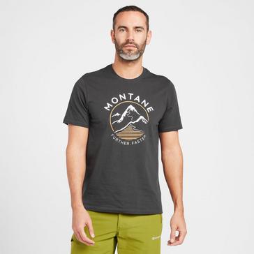 Dark Grey Montane Men's Logo T-Shirt