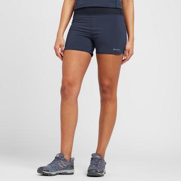 Navy Montane Women's Slipstream Twin Skin Trail Running Shorts