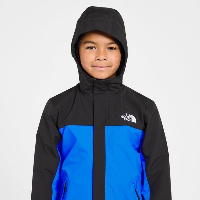 Blue north cheap face rain jacket