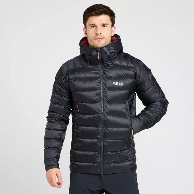 Mens black store rab coat