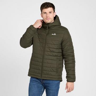 Green Peter Storm Mens Blisco II Hooded Jacket Khaki