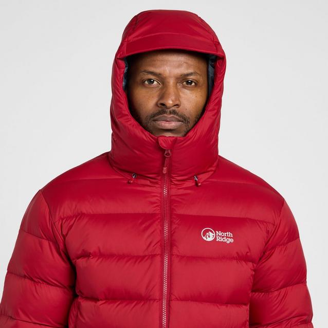 North Ridge Mens Tech Down II Jacket Red | Blacks