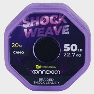 Purple RIDGEMONKEY ShockWeave Braided Shock Leader 50lb