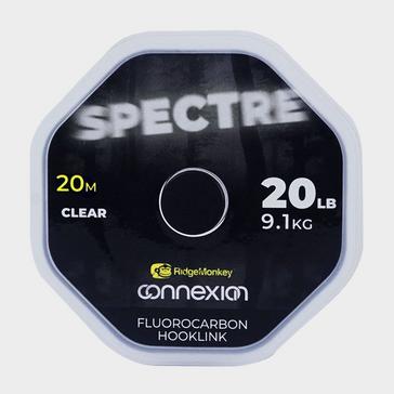 White RIDGEMONKEY Spectre Fluorocarbon Hooklink 20lb