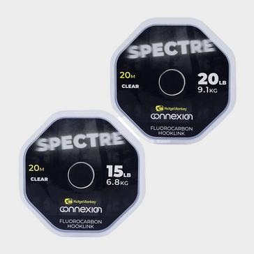 White RIDGEMONKEY Spectre Fluorocarbon Hooklink 20lb
