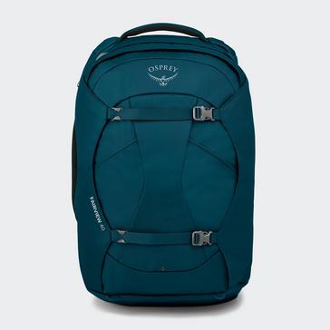 blue Osprey Women's Fairview 40L Travel Backpack