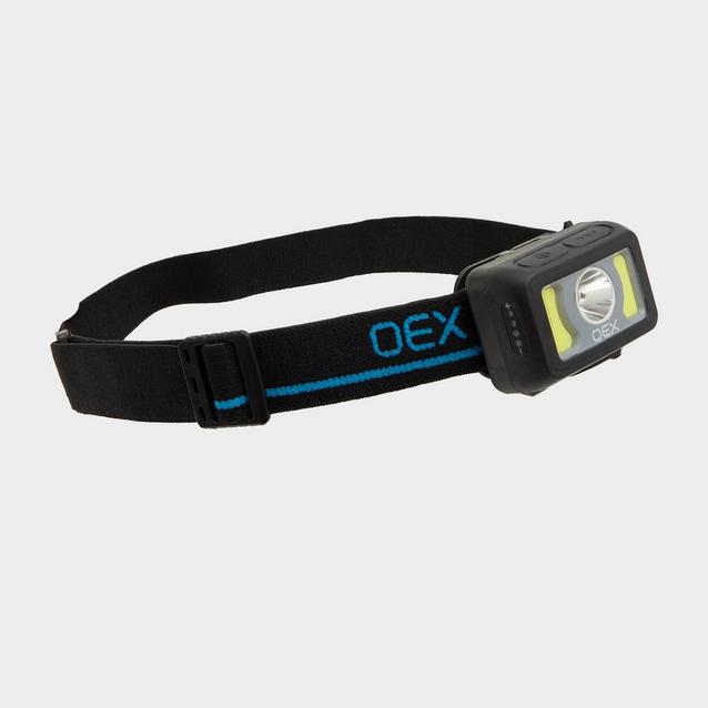Black OEX 500L Rechargeable Head Torch image 1