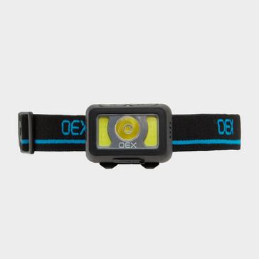 Black OEX 500L Rechargeable Head Torch