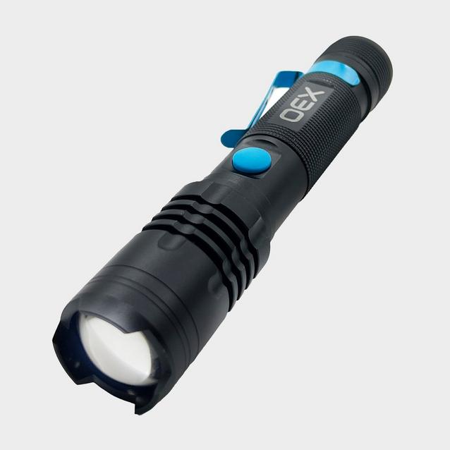 Black OEX 1000 Lumen Rechargeable Torch image 1