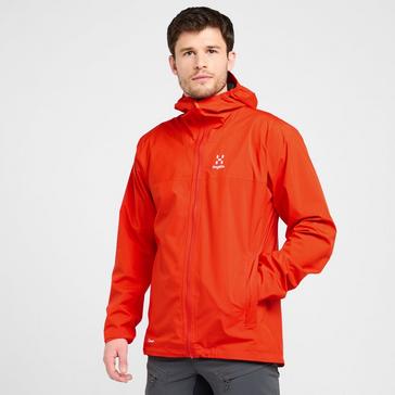 Orange Haglofs Men’s Korp PROOF Waterproof Jacket