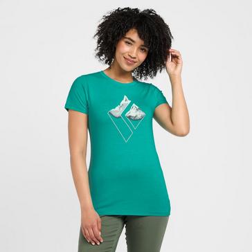 Green Black Diamond Women’s Mountain Logo Short Sleeve Tee