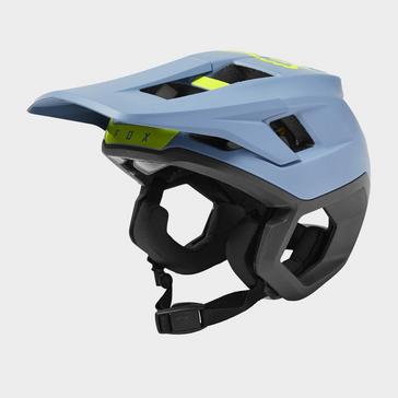 Light Blue FOX CYCLING Dropframe Pro Mountain Bike Helmet