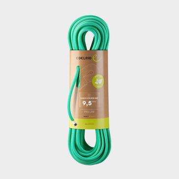 Green Edelrid Eagle Lite Eco Dry 9.5mm Climbing Rope
