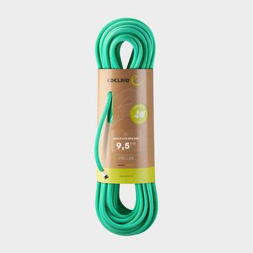 Green Edelrid Eagle Lite Eco Dry 9.5mm Climbing Rope