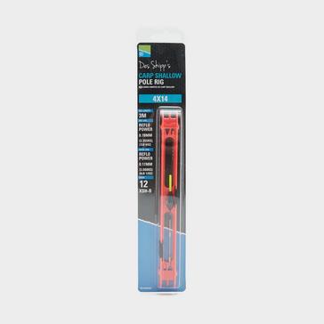 Red PRESTON INNOVATION 4x12 F1 Shallow Pole Rig