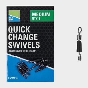 Black PRESTON INNOVATION Quick Change Swivels – Small