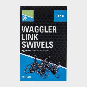 Black PRESTON INNOVATION Waggler Link Swivels (10)