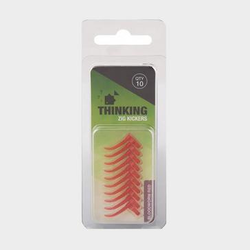 Red THINKING ANGLER Zig Kickers Bloodworm Red 1