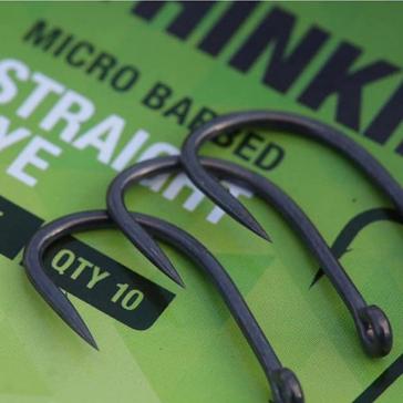 Silver THINKING ANGLER Straight Eye Hook Size 5 (Barbless)