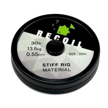 Black THINKING ANGLER Recoil Stiff Rig Material 30lb (0.50mm) 20m