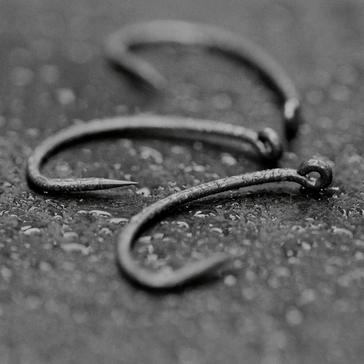 Black THINKING ANGLER Curve Shank Hook Size 4 (Barbless)
