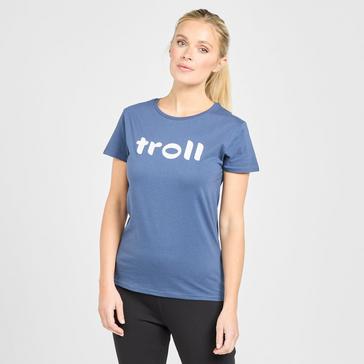 Blue Troll Women’s Back Logo T-Shirt