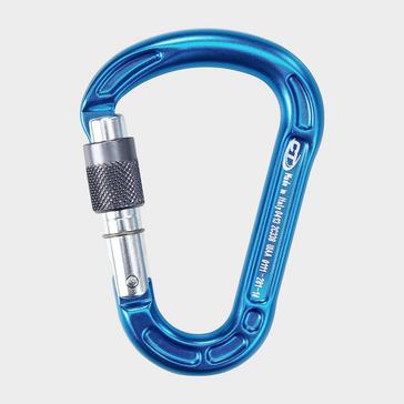 Blue Climbing Technology Concept HMS Carabiner