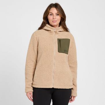 Beige North Ridge Women’s Vista Full Zip Fleece Hoodie