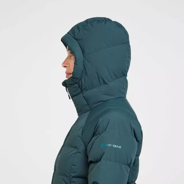 Montane Women s Tundra Insulated Hooded Down Jacket Blacks