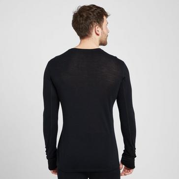 Black OEX Men’s Kelso Merino Long Sleeve Baselayer Top