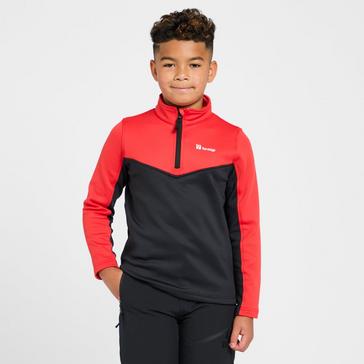 Red The Edge Kids’ Polar Half Zip Fleece