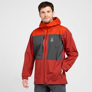 Orange Haglofs Men’s Front Proof Jacket