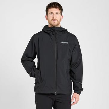 Black adidas Terrex Men’s Multi RAIN.RDY 2.5-Layer Waterproof Jacket
