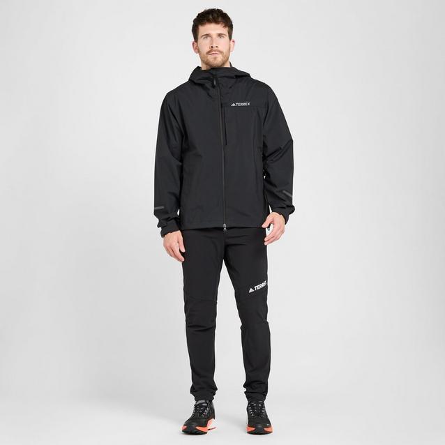 Adidas black clearance waterproof jacket