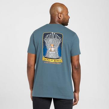 Blue Weird Fish Men's 'Game of Bones' Artist T-Shirt
