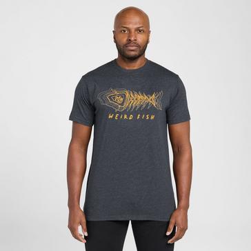 Grey Weird Fish Men's Scribble T-Shirt